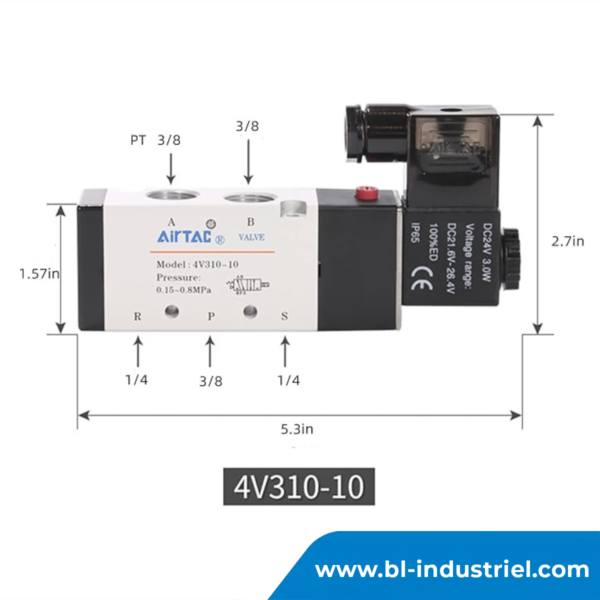 Distributeur Pneumatique 4V310-10 – Image 3