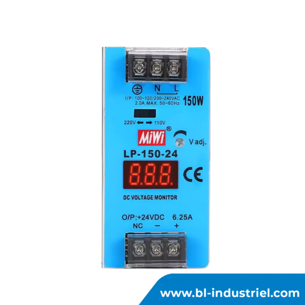 Alimentation électrique sur RAIL 24V 150W LP-150-24