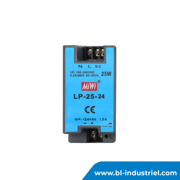 Alimentation électrique sur RAIL 24V 25W LP-25-24