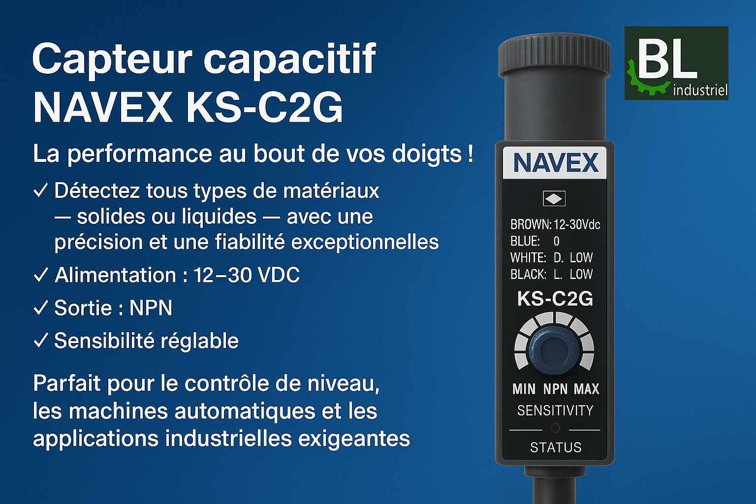 capteur de proximité capacitif KS-C2G – Image 2